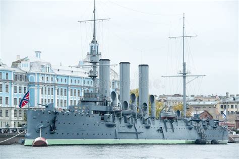 Aurora a Former War Ship and Now Russian Museum Ship in St. Petersburg ...