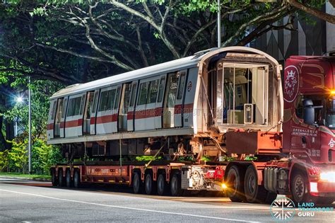 SMRT Siemens C651 Train Transported To Scrapyard Set 212 Land