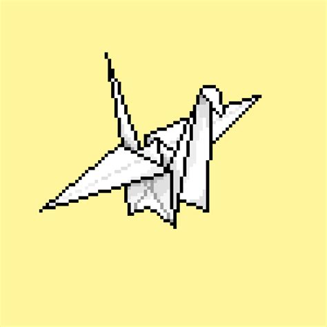 Pixilart - origami crane by GeetxB