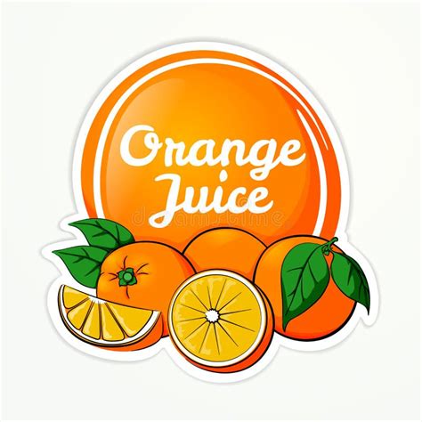 Logotipo Del Zumo De Naranja Ilustración del Vector Ilustración de