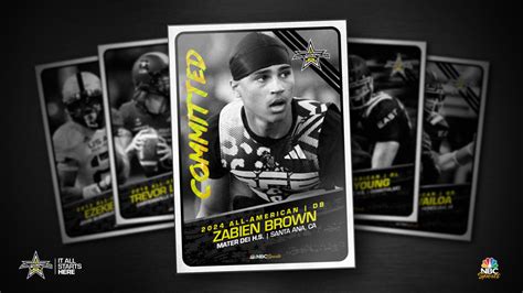 Four Star Zabien Brown Accepts All American Bowl Invitation Nbc Sports