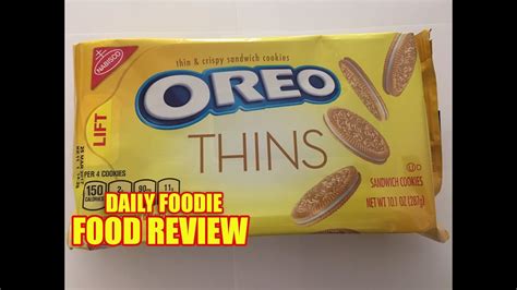 Oreo Golden Thins Review Vanilla Sandwich Cookies Light Crispy By