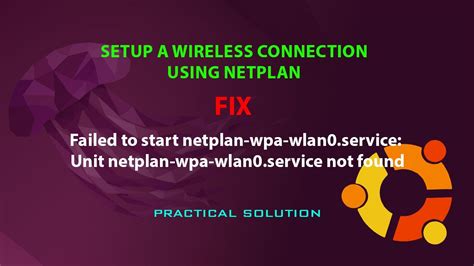 Ubuntu Tip Set Up A Wireless Connection Using Netplan Youtube