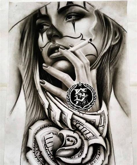 Gangster Tattoos Designs For Girls