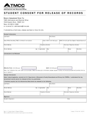 Fillable Online Documents And Forms Admissions And Records Fax Email