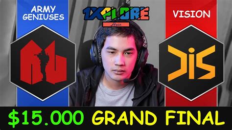 15 000 GRAND FINAL Army Geniuses Mansion Vs Team Vision 1XPLORE Asia