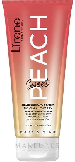 Lirene Sweet Peach Crema Regeneradora Para Rostro Y Cuerpo Con