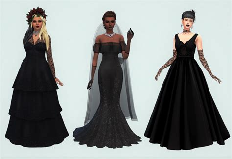 Wedding Looks Part 2 Black And Red Dresses For Your Gothic And Vampire