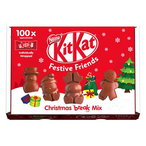 Nestlé Kitkat Festive Friends Xmas Variety Pack Milk Chocolate Figures