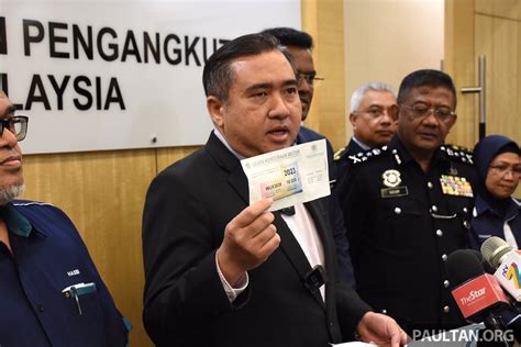 Anthony Loke E Road Tax Driving Licence 1 Paul Tan S Automotive News