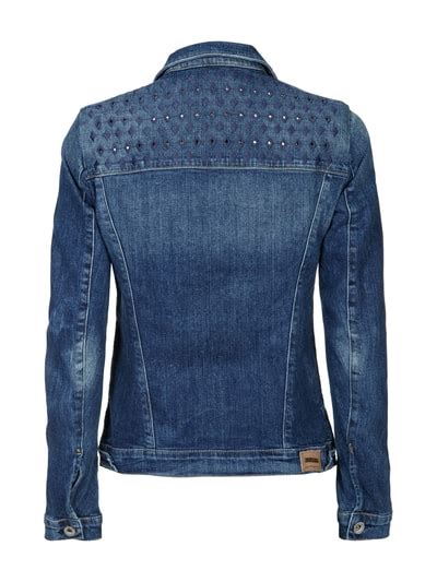 Guess Jeansjacke Mit Stickerei Jeansblau Online Kaufen