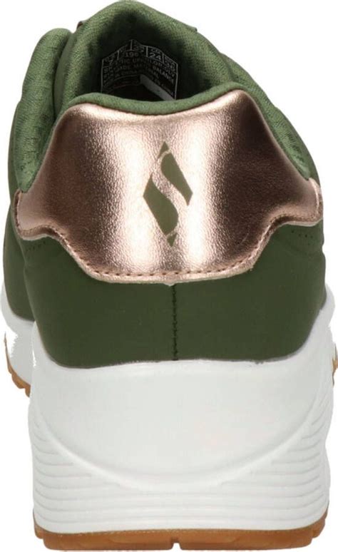 Skechers Uno Shimmer Away Groen Sneakers Dames 155196 OLV Schoenen Nl