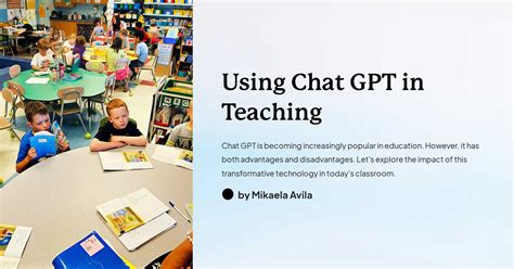 Using Chat Gpt In Teaching