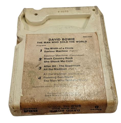 DAVID BOWIE MAN WHO SOLD THE WORLD TESTED B 8 Track Cassette Cartridge