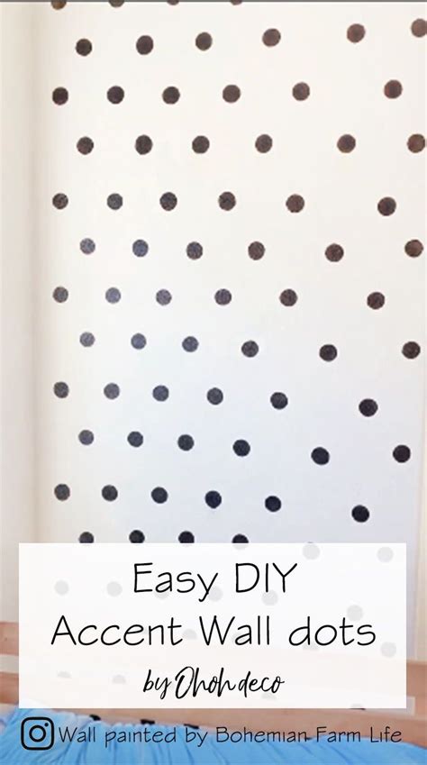 How To Paint A Polka Dots Wall Ohoh Deco Polka Dot Walls Diy