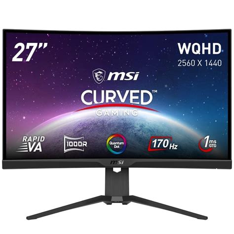 Msi Mag Cqrf Qd Wqhd Hz Ms Rapid Va Curved Gaming Monitor