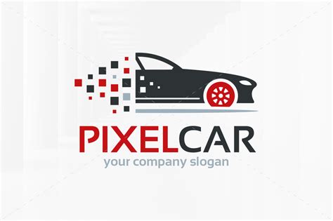 Pixel Car Logo Template ~ Logo Templates ~ Creative Market