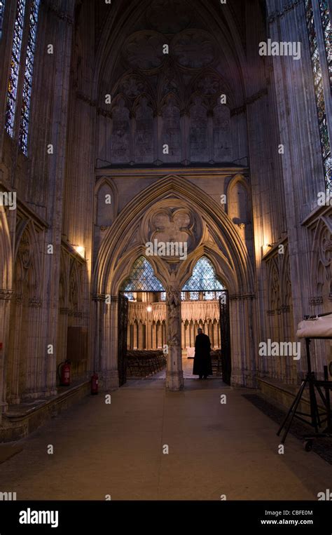 Inside York Minster Stock Photo Alamy