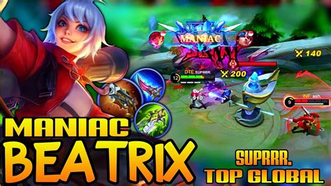 Maniac 🔥 Beatrix Best Build 2022 Top Global Beatrix Gameplay By