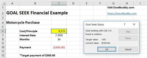 How To Use Goal Seek In Excel What If Analysis