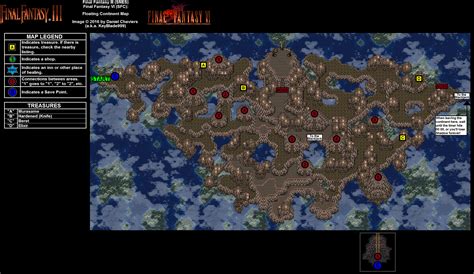 Final Fantasy VI Floating Continent Map Map for PlayStation by ...