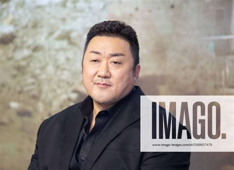 Ma Dong Seok Jan Actor Ma Dong Seok Don Lee Attends A