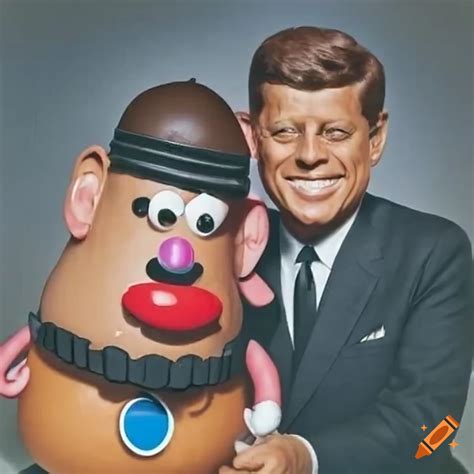 Mr Potato Head Taking A Selfie With President Kennedy