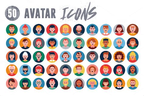 Avatar Icons Png Eps Svg Format Design Trends Premium Psd