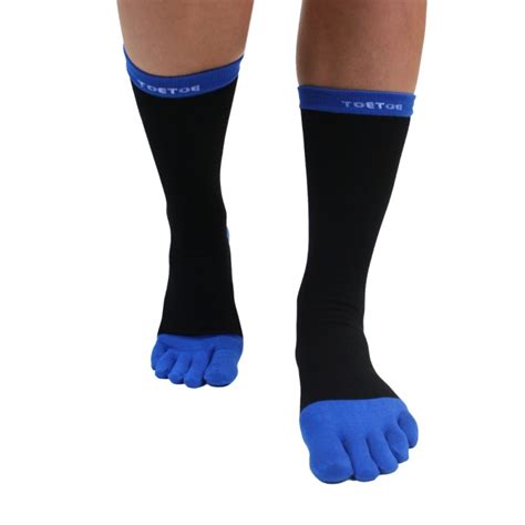 Toetoe® Socks Men Business Toe Socks Black Mid Blue Unisize