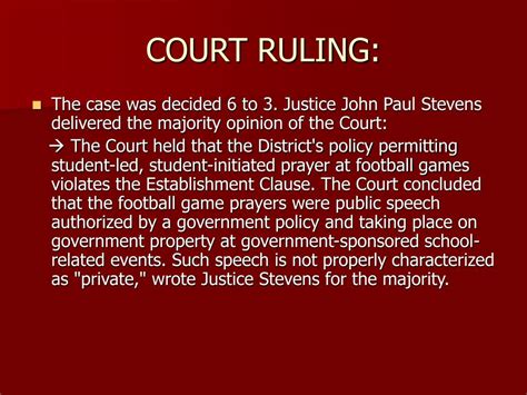 PPT SANTA FE INDEPENDENT SCHOOL DISTRICT V DOE Argued March 29