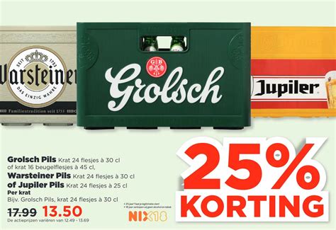 Grolsch Pils Warsteiner Pils Of Jupiler Pils Aanbieding Bij PLUS