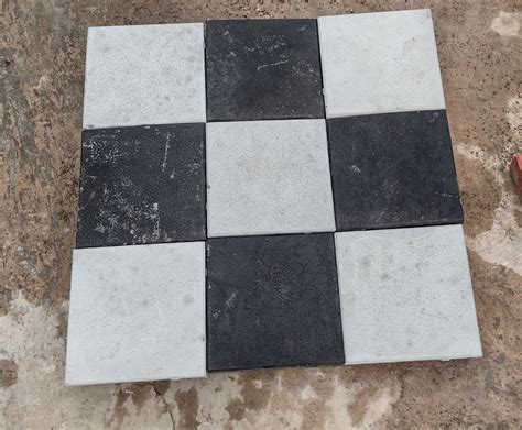 Grey And Red Interlocking Paver Block Material Concrete Size Depend