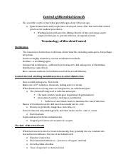 Control Of Microbial Growth Docx Control Of Microbial Growth The