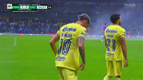 Gol de Diego Valdés América 3 0 Cruz Azul Liga BBVA MX Apertura