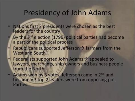 PPT - Presidency of John Adams PowerPoint Presentation, free download ...