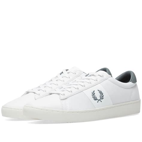 Fred Perry Spencer Mesh Leather Sneaker White Airforce End Be