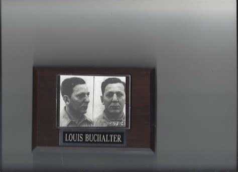 Louis Buchalter Mug Shot Plaque Mafia Organized Crime Mobster Mob