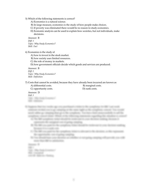 Solution Principles Of Microeconomics Test Questions Studypool