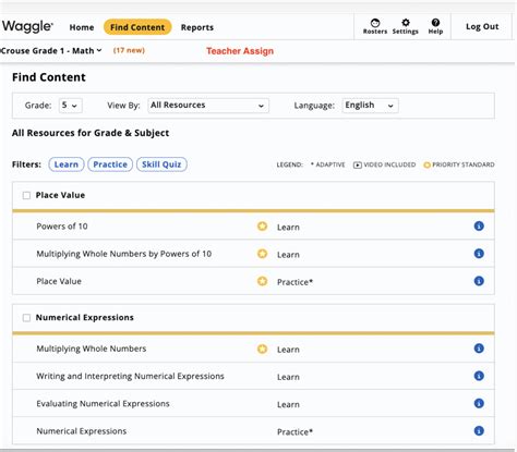 Find Content And Create Assignments In Waggle Hmh Ed