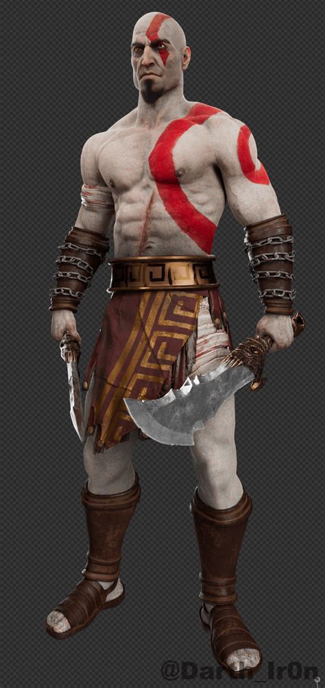 Young Kratos Model I Put Together With Some Custom Meshestextures And