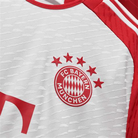 Adidas FC Bayern 23 24 Home Authentic Jersey White Free Delivery