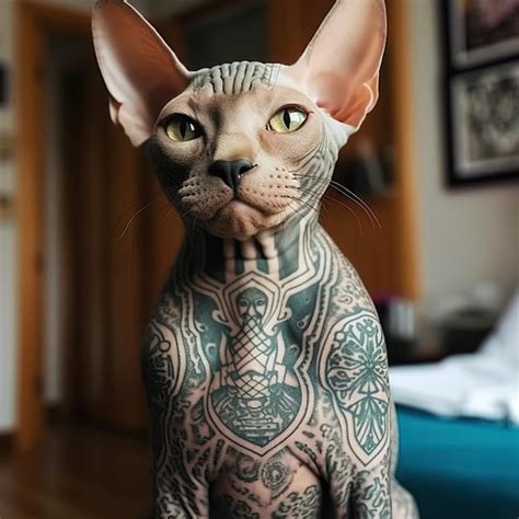 Top More Than 82 Hairless Cat Tattoo In Coedo Vn