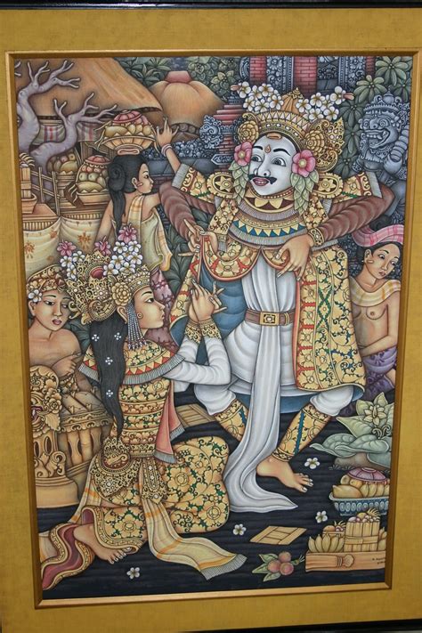 Traditional Painting From Ubud Bali Ch Traditional