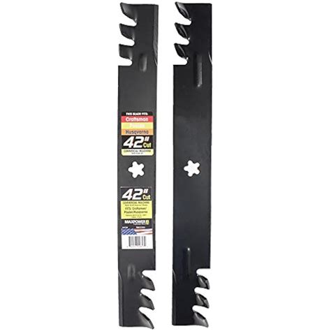 21 Mulching Blades 42 Inch Deck Lawn Mower Craftsman Poulan Pro Husqvarna 2 Pcs 844547006572 Ebay