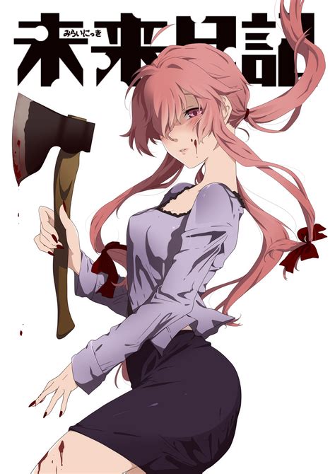 Wallpaper Mirai Nikki Anime Girls Gasai Yuno 2480x3508 AsanoYui01