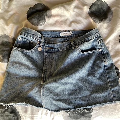 Glassons Wrap Denim Skirt Size Never Worn Depop