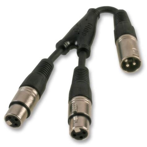 Pulse 2 X Female XLR 1 X Male XLR Splitter Combiner Cable Amazon Co