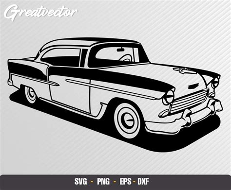 Bel Air Portes Hard Top L Eps Svg Png Dxf L Etsy Canada