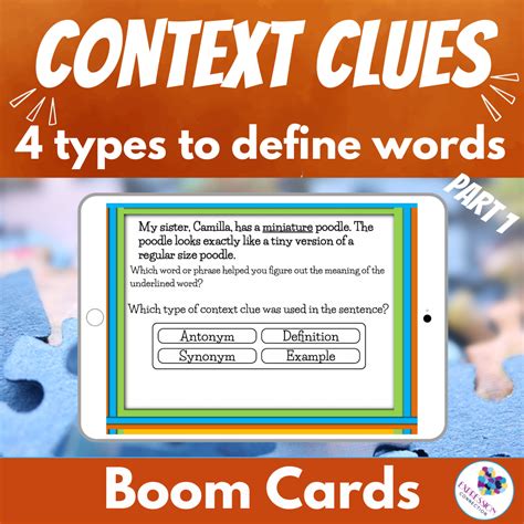 Types Of Context Clues Part Rd To Th Grade Speech Therapy Boom