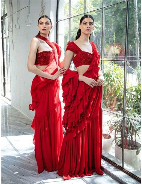 Trending Ruffle Saree Designs For The New Age Bridesmaids